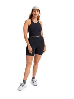 ALLBIRDS Black Natural Run Biker Short EUC